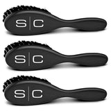 StyleCraft Pro The Fresh Cut Fade & Cleaning Barber Hair Brush 3-PACK SC318SB