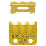 StyleCraft Fixed Gold Titanium Faper Replacement Blade Slim Deep Tooth SC525G
