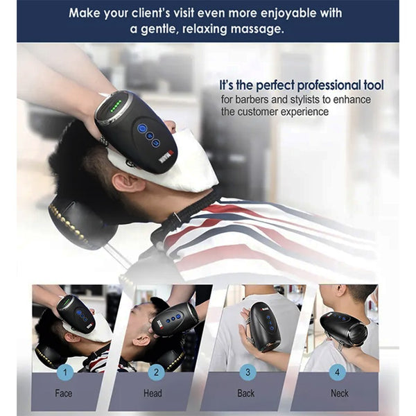 Professional Barber Cordless Handheld Massager Vibrating Massage Thera ProStylingSource Professional Barber Cordless Handheld Massager Vibrating Massage Thera ProStylingSource