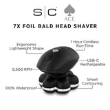 StyleCraft Ace Bald Head Shaver 7X Foil Cordless Supercharged SC804B