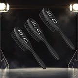 StyleCraft Pro The Fresh Cut Fade & Cleaning Barber Hair Brush 3-PACK SC318SB