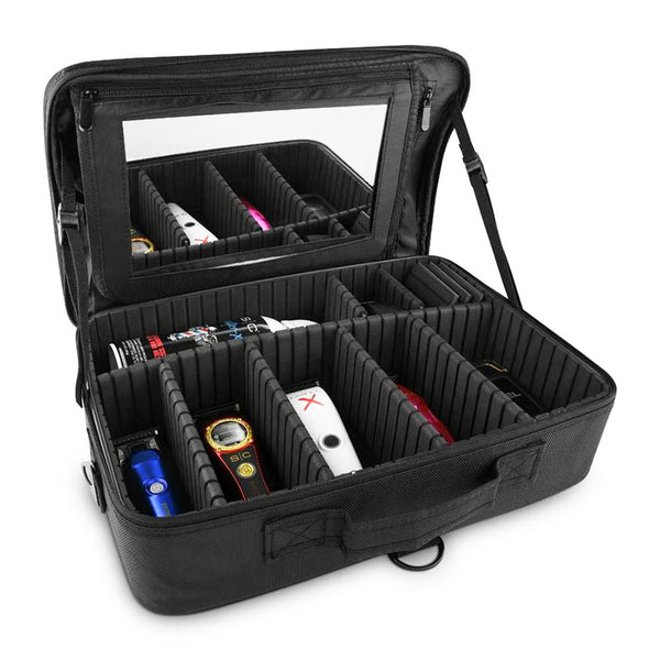 StyleCraft On-The-Go Barber Stylist Tool Case Mirror SC328B Travel Organizer