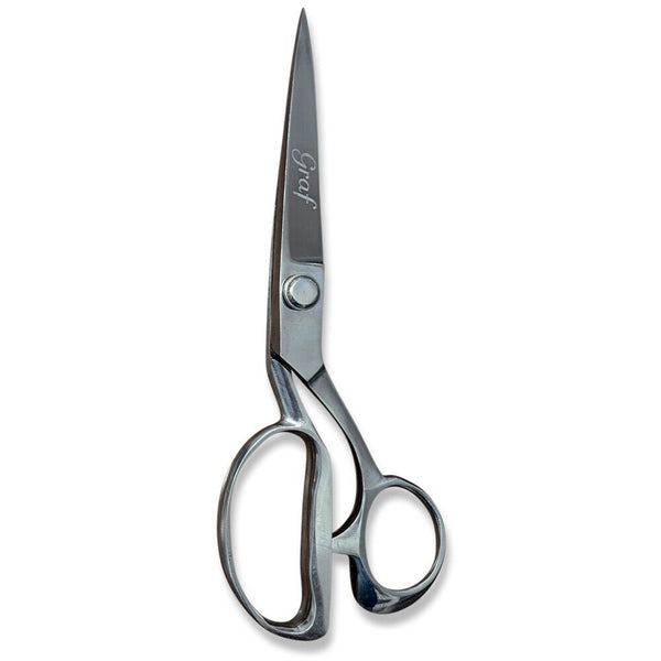 Graf 10" Industrial Bent Trimmer Knife Edge Tailors Steel Shears Scissors