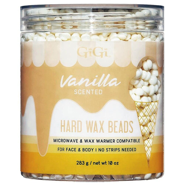 GiGi Vanilla Scented Hard Wax Beads Hair Removal Face Body Sensitive Skin 91648