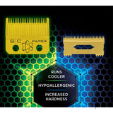 StyleCraft Fixed Gold Titanium Faper Replacement Blade Slim Deep Tooth SC525G