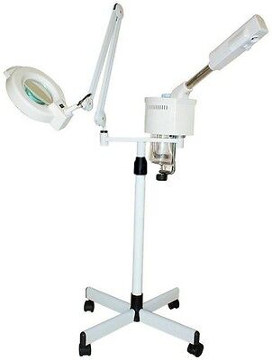 Professional 2-In-1 Facial Steamer + 5X Magnifying Lamp