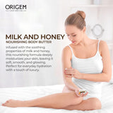 Origem Luxury Body Care Milk & Honey Nourishing Body Butter 8oz