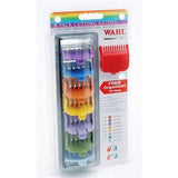 Wahl Professional 8 Pack Color Coded Clipper Cutting Guides Organizer Tray 3170-400