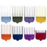 Wahl Professional 8 Pack Color Coded Clipper Cutting Guides Organizer Tray 3170-400