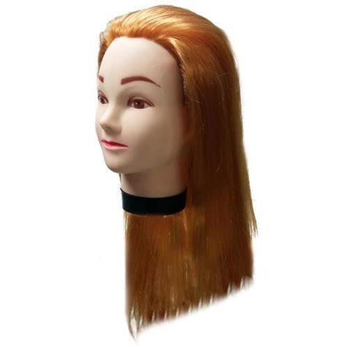 Professional Styling Manikin Head 19 Female Cosmetology Hair Cutting Mannequin Blonde with Clamp