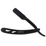 Common Wealth Folding Stainless Steel Barber Straight Edge Shaving Razor Black