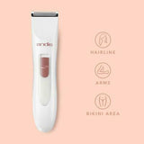 Andis Women's Personal Hair Trimmer 6-Piece Home Kit 24630 For Hairline Arms Bikini