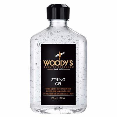 Woody's Hair Styling Gel for Men 12oz Light Medium Hold