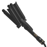 Hot Tools Pro Artist Black Gold 3 Barrel Waver Digital Hair Wave Iron HTIR8001BG