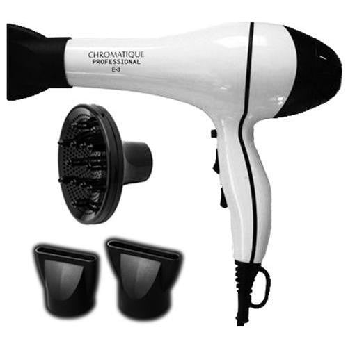 Chromatique Professional E3 5200 Salon Hair Dryer Metallic White