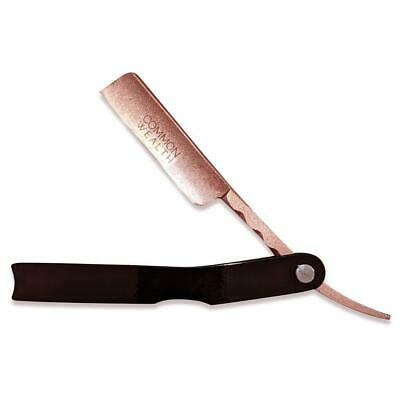 Common Wealth CutThroat Razor Straight Edge Steel Barber Shaving Knife Rose Gold