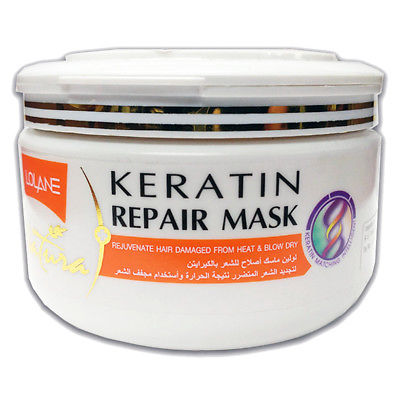 Lolane Natura Keratin Repair Hair Mask Orange For Damage From Heat & Blow Dryer