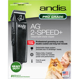Andis Professional AG 2-Speed+ Detachable Blade Animal Clipper AG2 12485
