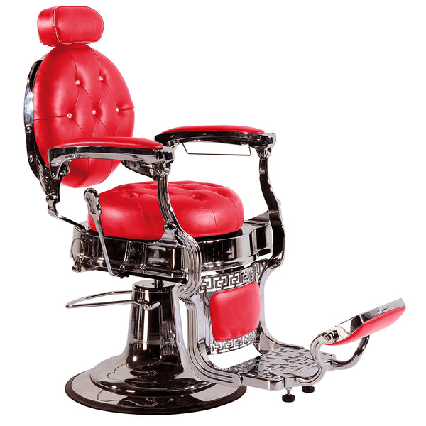 Professional High Quality Hydraulic Reclining Classic Barber Chair Vintage Red CW433
