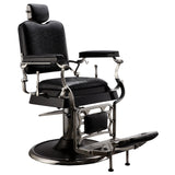 Professional Reclining Crocodile Barber Chair Antique Classic Vintage Style