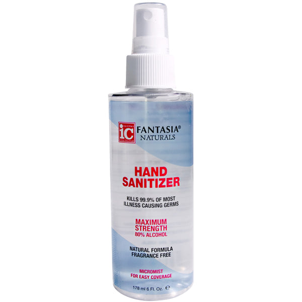 IC Fantasia Naturals Hand Sanitizer 6oz Sanitizing Spray Bottle