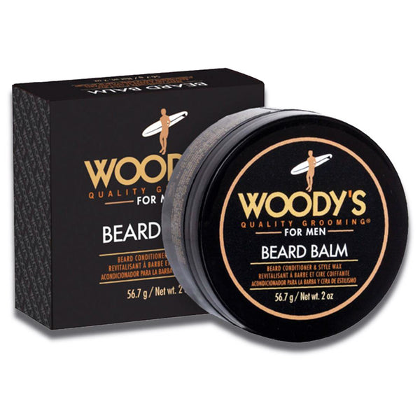 Woody's Beard Balm for Men Styling Wax Conditioner Shine Barber