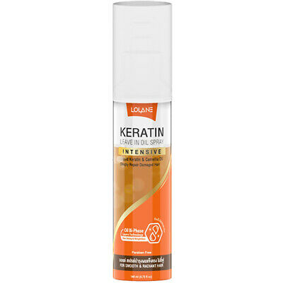 Lolane Keratin Leave in Oil Spray Intensive Liquid Keratin Damaged Hair Repair