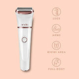 Andis Women's Wet & Dry Full Body Cordless Shaver 31015 For Legs Arms Bikini Hair