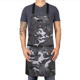 StyleCraft Professional Heavyweight Barber Salon Hair Cutting Apron Black Camo