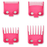 StyleCraft Tight Guards Set of 4 Double Magnetic Clipper Blade Attachments Pink