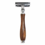 Common Wealth Classic Vintage Shaving Wood Set Safety & Straight Edge Razor Shave Brush