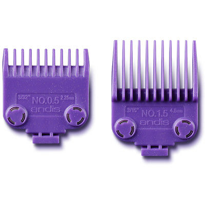 Andis 2 Piece Master Magnetic Comb Set Clipper Guide Attachments 01420 #1/2 & #1-1/2