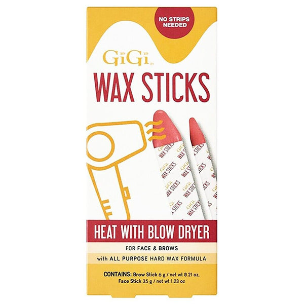 GiGi Wax Sticks Heat With Blow Dryer For Face Brows Body No Strips Needed 33878