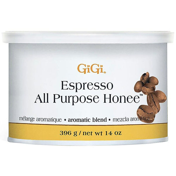 GiGi Espresso All Purpose Honee Hair Removal Wax 14oz Can Waxing Men Women 0252