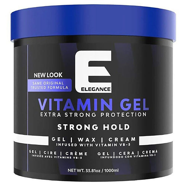 Elegance Vitamin Gel Extra Strong Protection Strong Hold Hair Gel Wax Cream 1000ml