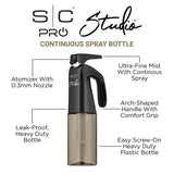 StyleCraft Pro Continuous Spray Bottle 200mL Barber Hair Salon Stylist SC334B