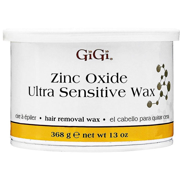 GiGi Zinc Oxide Ultra Sensitive Hair Removal Wax 13oz Can Waxing Men Women 0804