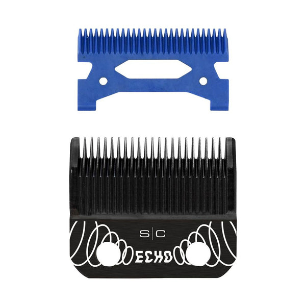 StyleCraft Black Fixed DLC Echo Diamond Blue Ceramic Cutter Blade Clipper SC554B