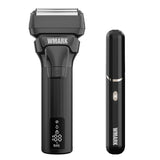 WMARK Rechargeable Beard + Neck Shaver & Nose + Ear Hair Trimmer Grooming Kit