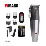 WMARK Professional Cordless Hair Clipper Shuttle Design SILVER NG-222
