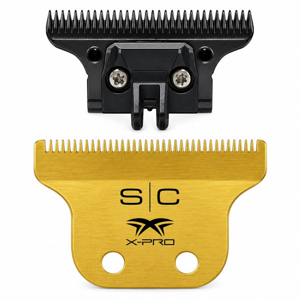 StyleCraft Classic Fixed Blade & DLC Deep Tooth Cutter Gold X-Pro Blade SC516G