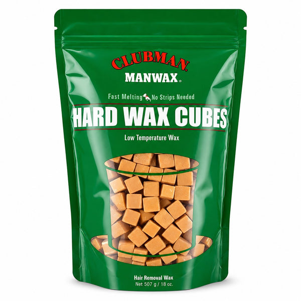 Clubman Pinaud Manwax Men's Hard Wax Cubes Hair Removal Grooming 20oz No Strip