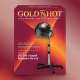 Gold 'N Hot Prof Salon Ionic Rolling Stand Bonnet Hood Hair Dryer 1875W GH2607V1 - DIMENSIONS / lbs
