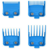 Gamma+ Tight Guards Set of 4 Double Magnetic Clipper Blade Attachments Blue