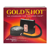 Gold N Hot Ionic Soft Bonnet Hair Dryer Salon Deep Conditioning GH2601 Black