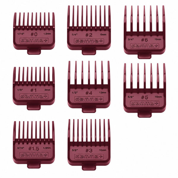 Gamma+ Dub Magnetic Hair Clipper Guards 8 Pack Neodymium Hair Guides Barber GPDR