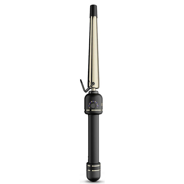 Hot Tools Pro Artist Oval Tapered Hair Wand Gold Curling Iron 1"-1.25" HTIR8019G