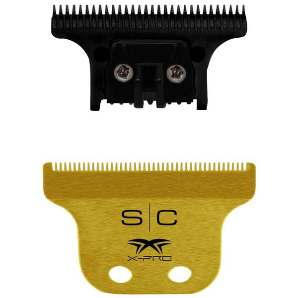 StyleCraft Fixed Gold Titanium Classic X-Pro The One Trimmer Blade Set SC529GB
