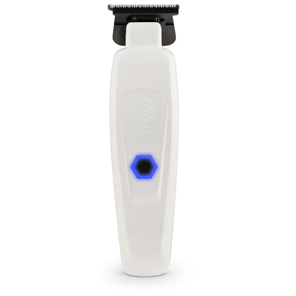 StyleCraft Pro Saber White LE Metal Hair Trimmer Digital Brushless Motor
