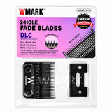WMark Pro 2-Hole Fade Blade Clipper Replacement Set DLC Wahl Magic Senior W-13